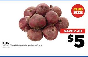 Real Canadian Superstore Beets, 10 lb offer