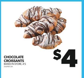 Real Canadian Superstore Chocolate croissants, 4's offer