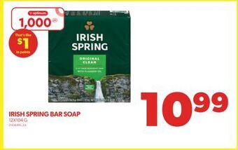 Real Canadian Superstore Irish spring bar soap, 12x104 g offer