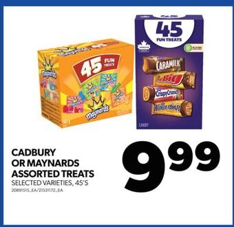 Real Canadian Superstore Cadbury or maynards assorted treats, 45's offer