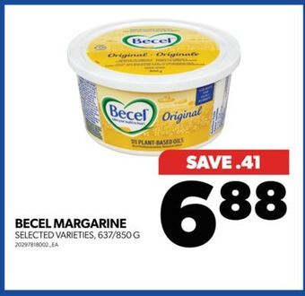 Real Canadian Superstore Becel margarine, 637/850 g offer