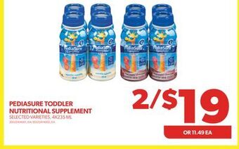 Real Canadian Superstore Pediasure toddler nutritional supplement, 4x235 ml offer