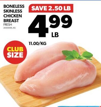 Real Canadian Superstore Boneless skinless chicken breast offer
