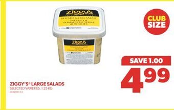 Real Canadian Superstore Ziggy's® large salads, 1.25 kg offer