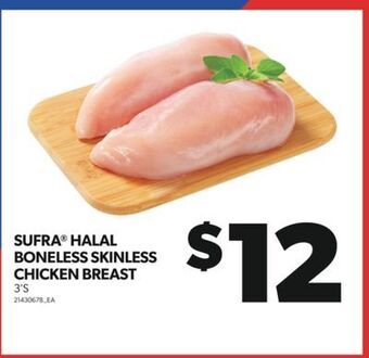 Real Canadian Superstore Sufra® halal boneless skinless chicken breast, 3's offer