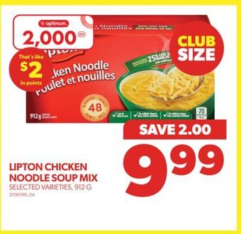 Real Canadian Superstore Lipton chicken noodle soup mix, 912 g offer