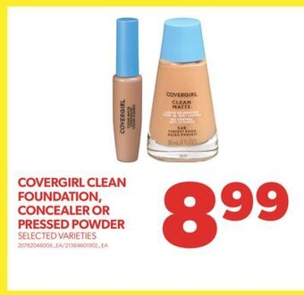 Real Canadian Superstore Covergirl clean foundation, concealer or pressed powder offer