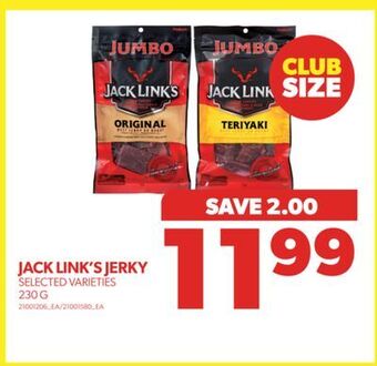 Real Canadian Superstore Jack link's jerky, 230 g offer