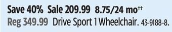 Canadian Tire Drive sport 1 wheelchair offer