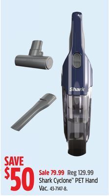 Canadian Tire Shark cyclone pet hand vac offer