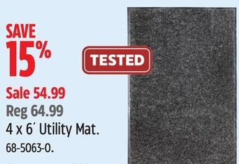 Canadian Tire Multy home 4 x 6' utility mat offer