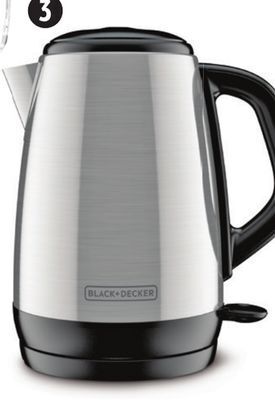 Canadian Tire Black + decker stainless-steel 1.7l kettle offer