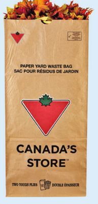 Canadian Tire Yard waste 2-ply paper bags, 20-pack offer
