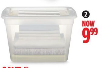 Canadian Tire Type a 39l clear tote offer