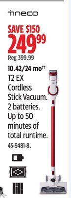 Canadian Tire Tineco t2 ex cordless stick vacuum offer