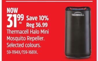 Canadian Tire Thermacell halo mini mosquito repeller offer