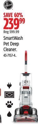 Canadian Tire Hoover smartwash pet deep cleaner offer