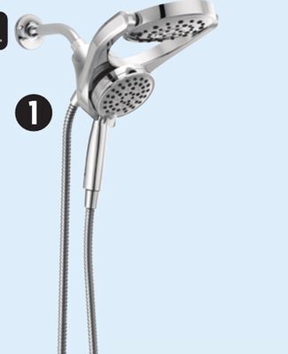 Canadian Tire Delta hydrorain 2-in-1 shower head, chrome offer