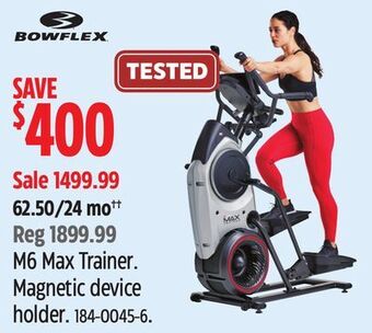 Canadian Tire Bowflex m6 max trainer offer