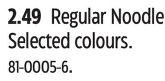 Canadian Tire Regular noodle offer