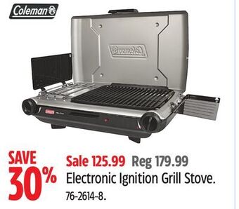 Canadian Tire Coleman electronic ignition grill stove offer