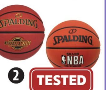 Canadian Tire Spalding selected basketballs or mini hoop offer