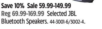 Canadian Tire Selected jbl bluetooth speakers offer