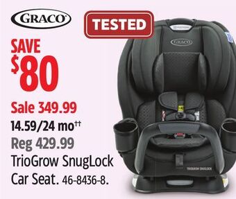 Canadian Tire Graco triogrow snuglock car seat offer