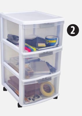 Canadian Tire Type a element 3-drawer storage tower with wheels offer