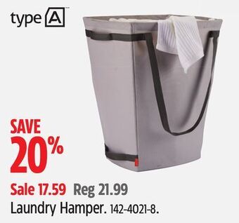 Canadian Tire Type a laundry hamper offer