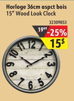 Sushi Shop 15 wood look clock offer