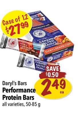 Farm Boy Daryl's bars performance protein bars offer