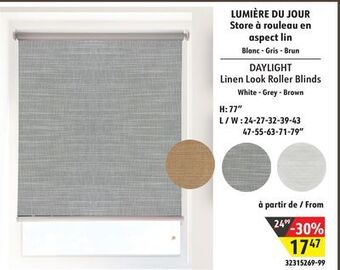 Sushi Shop Linen look roller blinds offer