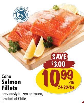 Farm Boy Coho salmon fillets offer