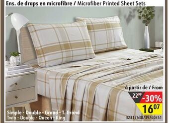 Hart Microfiber printed sheet sets offer