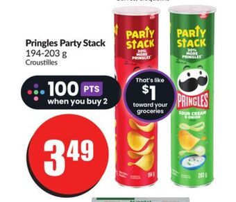 Chalo FreshCo Pringles party stack 194-203 g offer