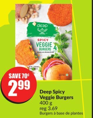 Chalo FreshCo Deep spicy veggie burgers 400 g offer