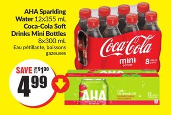 Chalo FreshCo Aha sparkling water 12x355 ml coca-cola soft drinks mini bottles 8x300 ml offer