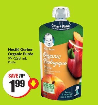 Chalo FreshCo Nestlé gerber organic purée 99-128 ml offer