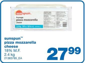 Wholesale Club Pizza mozzarella cheese, 2.4 kg offer