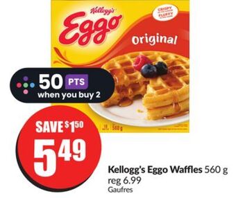 FreshCo Kellogg's eggo waffles 560 g offer