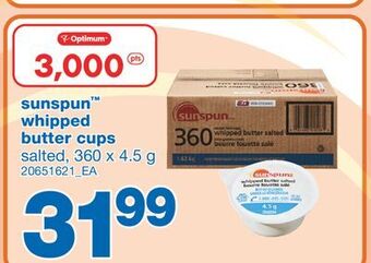 Wholesale Club Sunspun™ whipped butter cups, 360 x 4.5 g offer