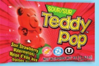 Giant Tiger Teddy pop sour lollipop offer