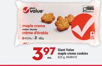 Giant Tiger Giant value maple creme cookies offer
