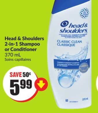 FreshCo Head & shoulders 2-in-1 shampoo offer