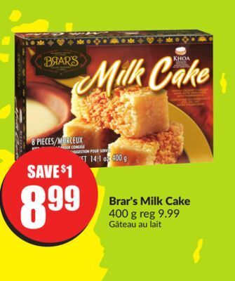 FreshCo Brar's milk cake 400 g offer