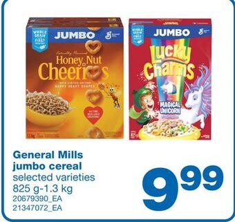 Wholesale Club Jumbo cereal, 825 g-1.3 kg offer