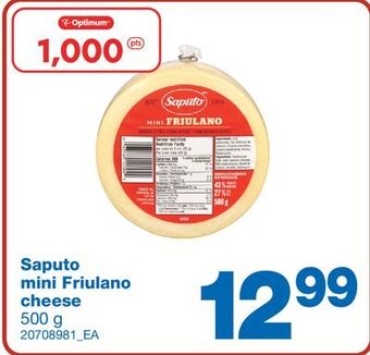 Wholesale Club Mini friulano cheese, 500 g offer