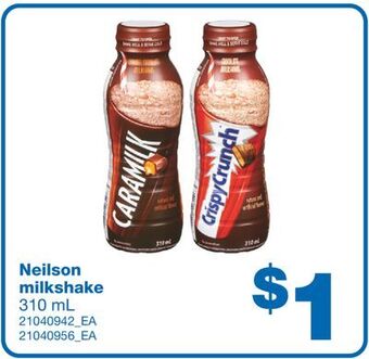 Wholesale Club Neilson milkshake, 310 ml offer