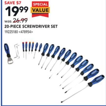 RONA Kobalt 20-piece screwdriver set offer